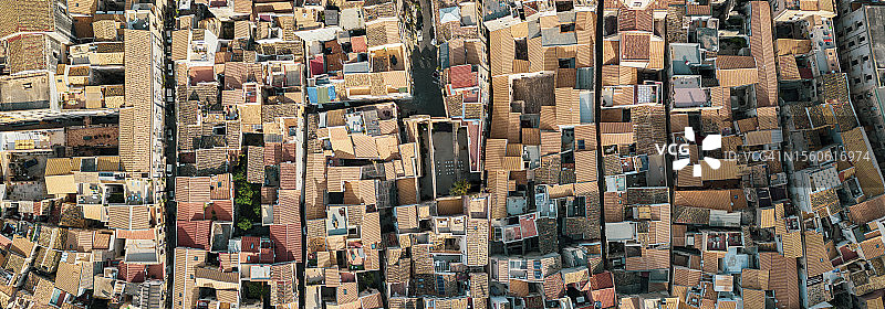 西西里岛锡拉丘兹镇的航拍照片图片素材