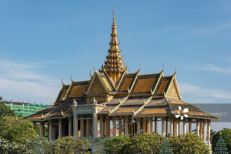 柬埔寨金边王宫的月光阁图片素材