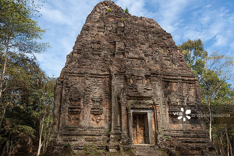 柬埔寨磅同省的三波坡雷科寺图片素材