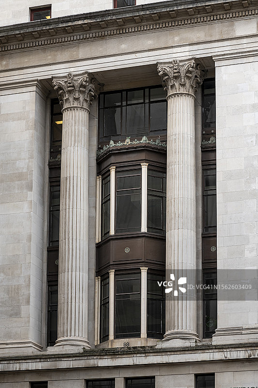 英国曼彻斯特一座建筑的建筑细节图片素材