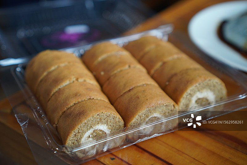 塑料盒装果酱卷图片素材