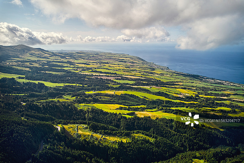 亚速尔群岛蓬塔德尔加达岛图片素材