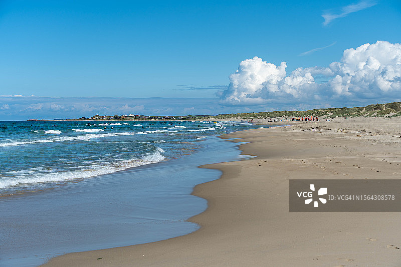 博雷海滩：挪威西部热门海滩图片素材