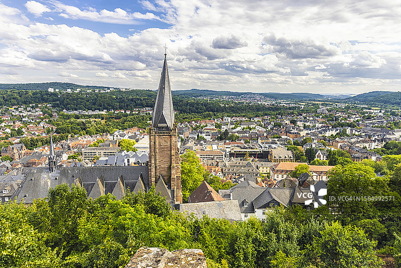 黑森州马尔堡老城区图片素材