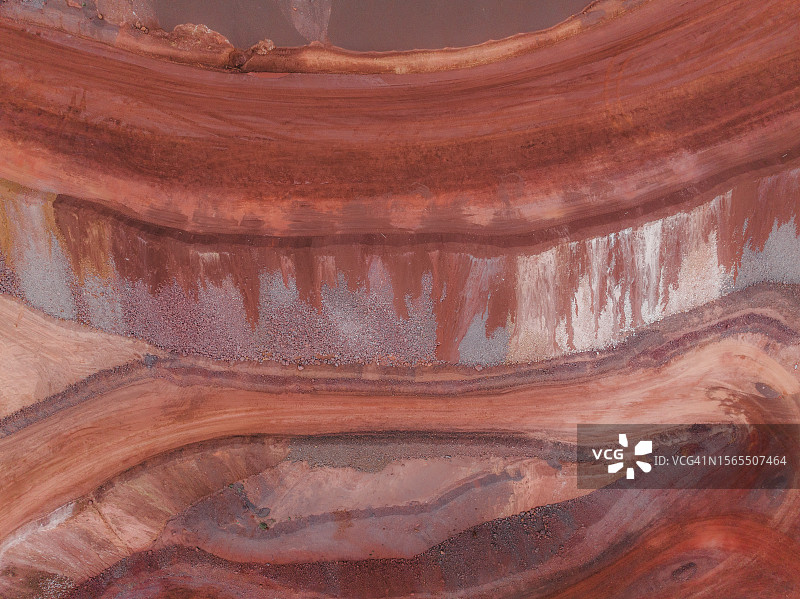 澳大利亚南澳大利亚州铁矿局部俯视图图片素材