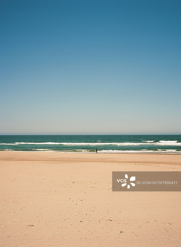 美国俄勒冈州林肯市的蓝天碧海美景图片素材