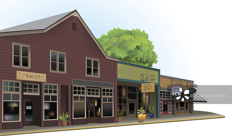 老城区商店图片素材