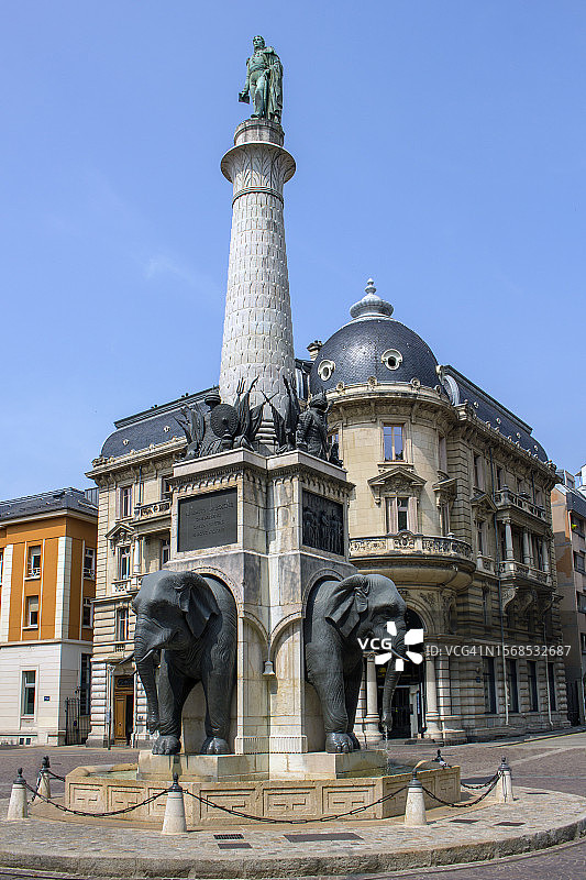 Fontaine desÉléphants，巴黎，法国图片素材