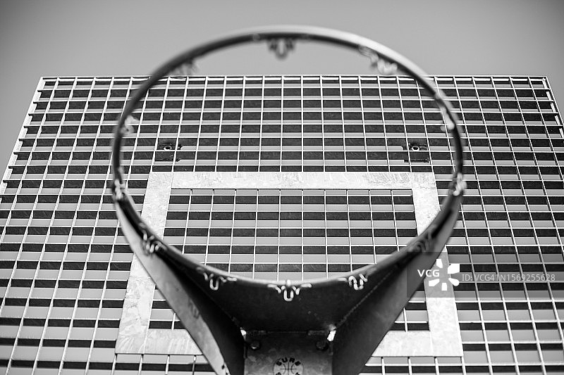 伦敦篮球框图片素材