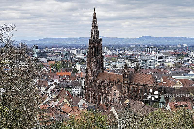 弗莱堡城堡山观景，德国图片素材