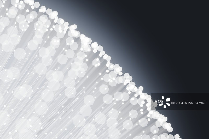 深色背景上的白色光纤图片素材