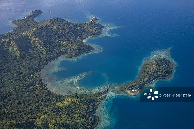 南太平洋斐济瓦努阿莱武岛航拍图片素材