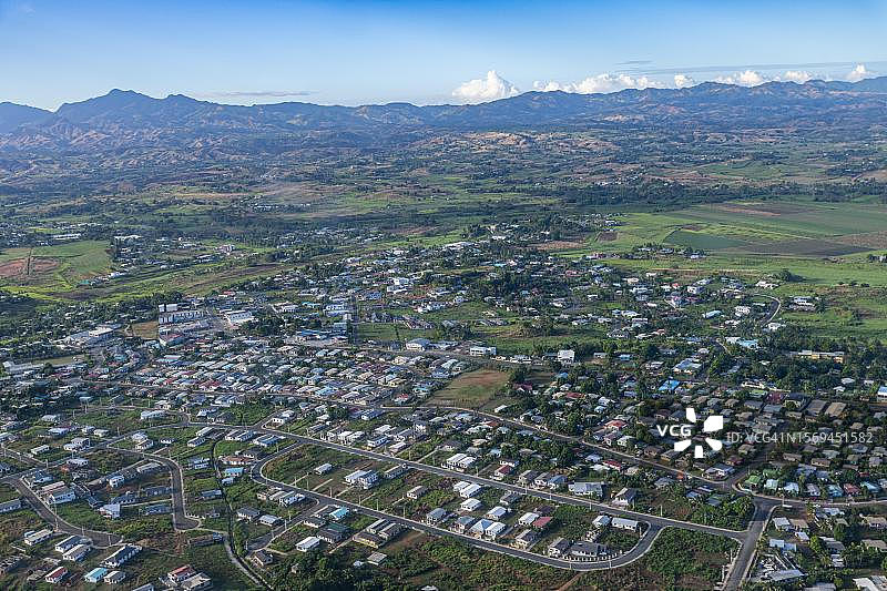 南太平洋斐济维提岛南迪航拍图片素材