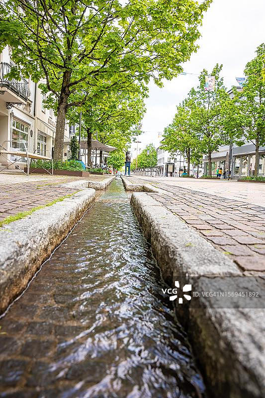 巴林根市的饮水罐，德国图片素材