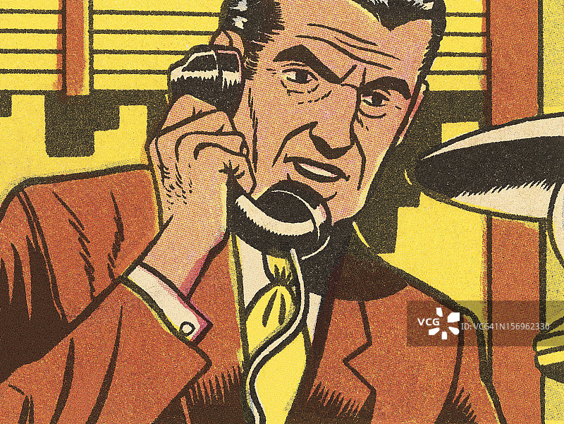 电话里的男人图片素材