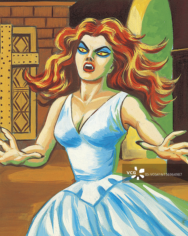 吸血鬼女人图片素材