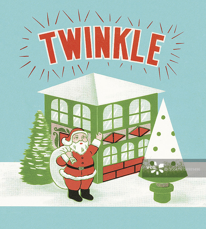 闪光圣诞老人图片素材