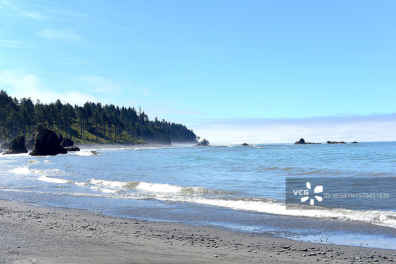 奥林匹克国家公园红宝石海滩，华盛顿州图片素材