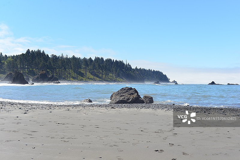 奥林匹克国家公园红宝石海滩，华盛顿州图片素材