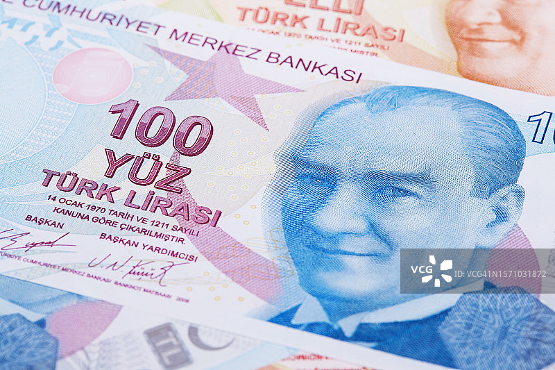 土耳其里拉背景图片素材