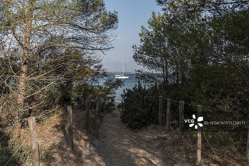 法国，蔚蓝海岸，波克罗勒岛图片素材