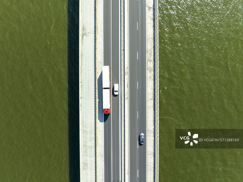 高架公路桥梁鸟瞰图片素材