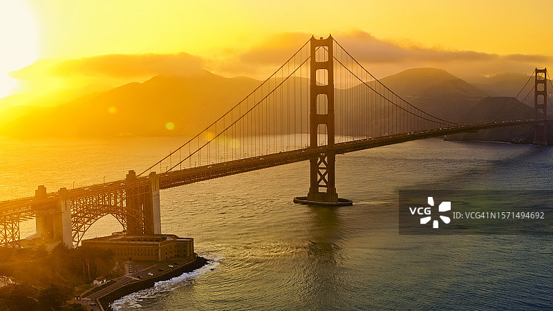 金门大桥景色图片素材