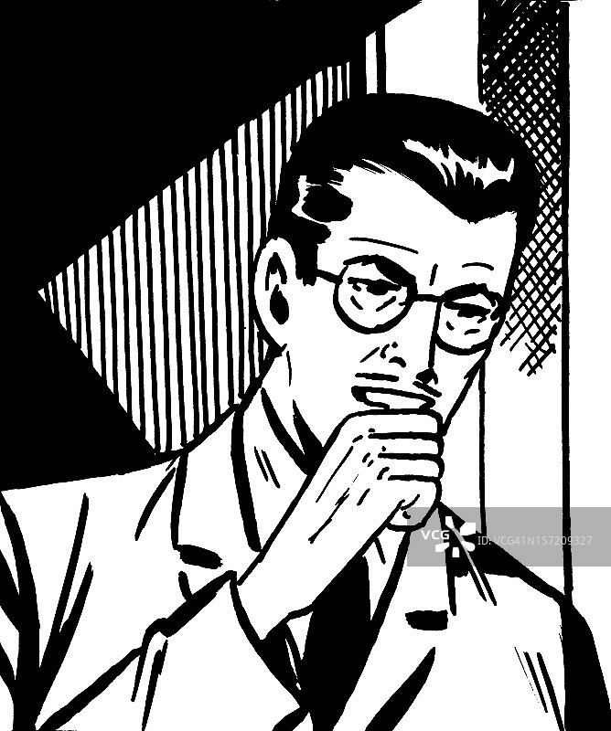 男人戴着眼镜图片素材