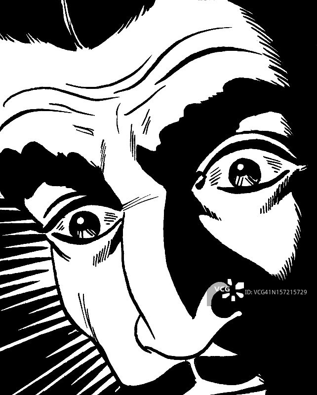 留着胡须的男人特写图片素材