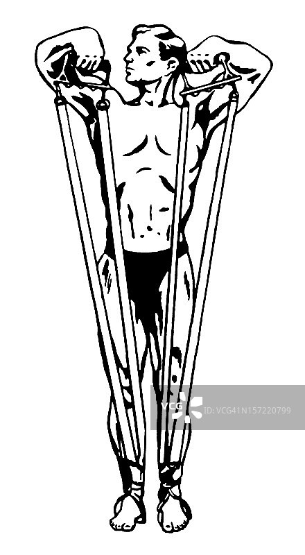 男子正在锻炼图片素材