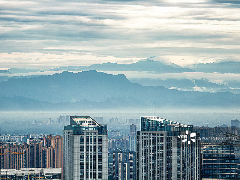 中国成都的晨景图片素材