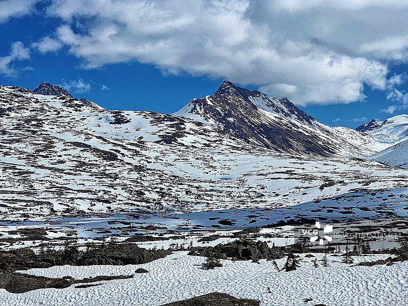 克朗代克公路白色通道图片素材