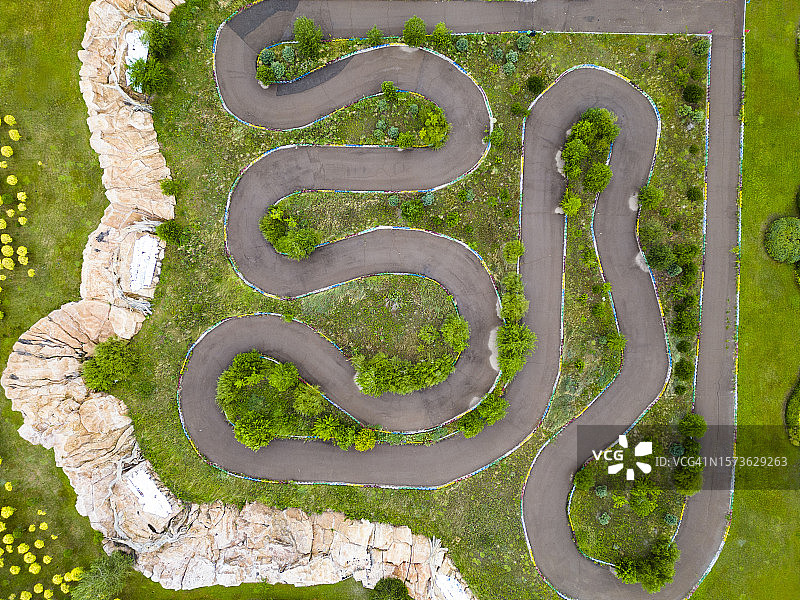 公路卡丁车赛道图片素材