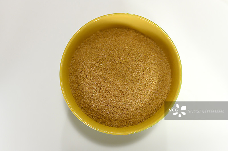 台面上的一碗红糖俯视图图片素材