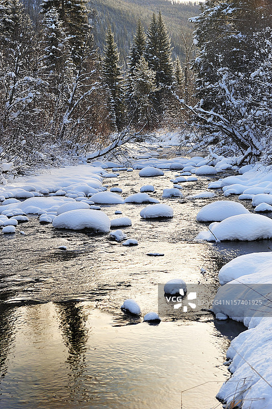 冬季流图片素材