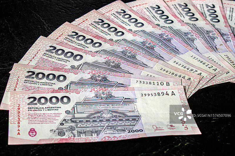 2000阿根廷比索纸币图片素材