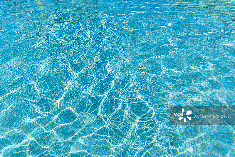 充满活力的蓝色水面波纹纹理背景图片素材