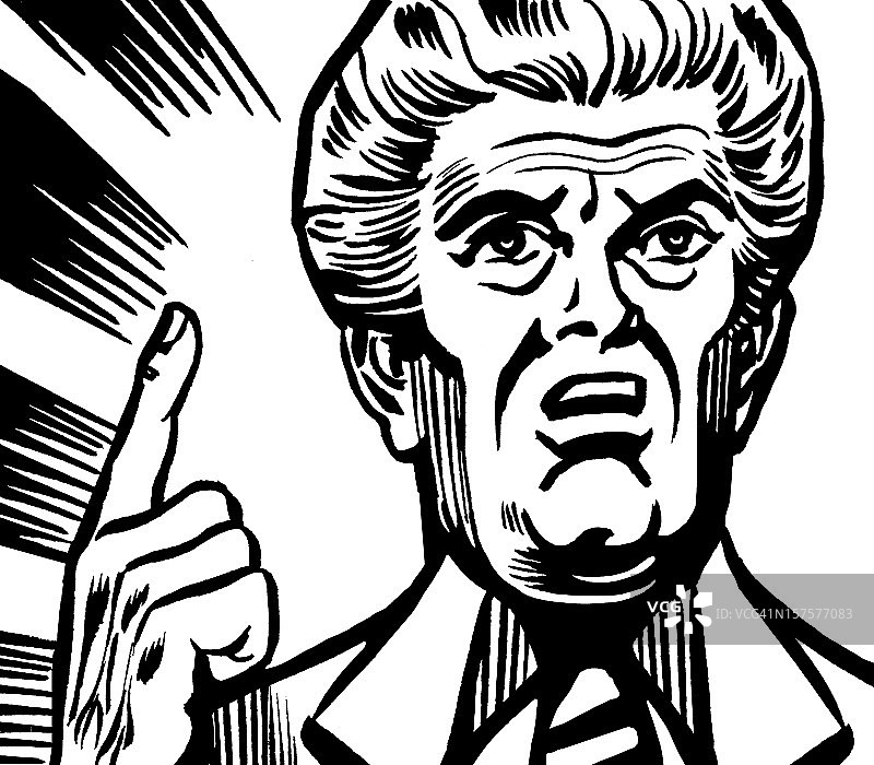 老年妇女在做手势图片素材