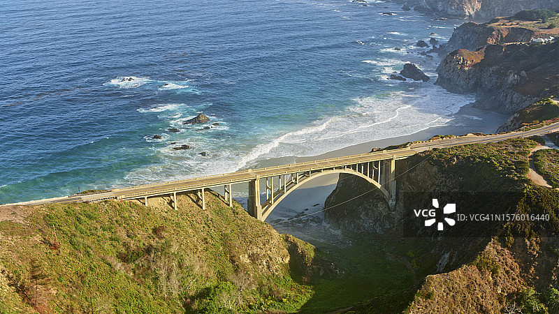 洛基溪大桥风光图片素材