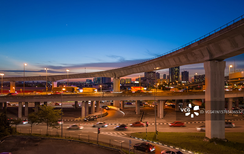 公路和高速公路的基础设施图片素材