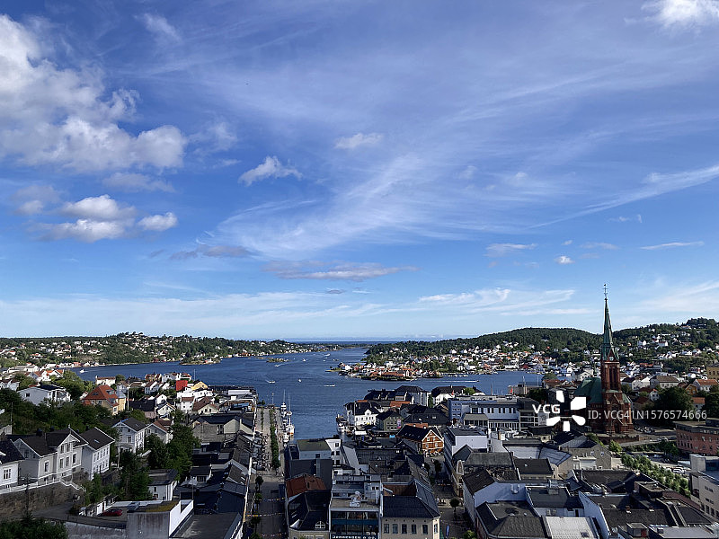 挪威海滨城镇风光图片素材
