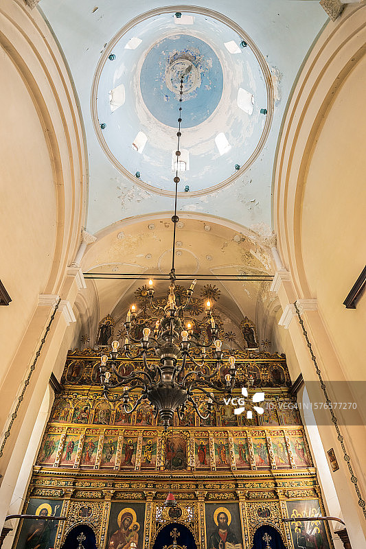 萨维纳修道院内部图片素材