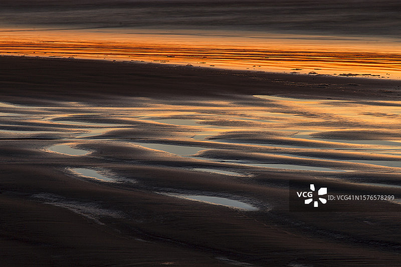 巴西南里奥格兰德州日落海滩风光图片素材