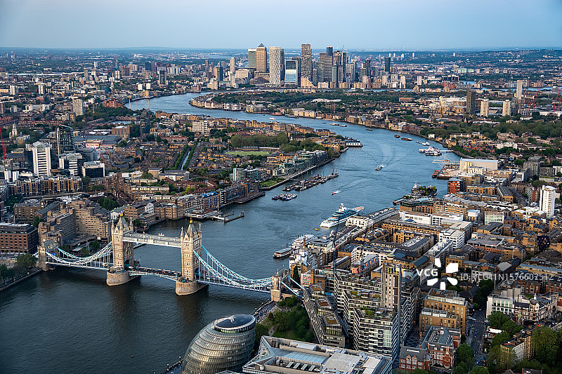 伦敦天际线鸟瞰图图片素材