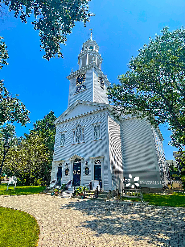 1809年建造的会议室，曼彻斯特海边图片素材