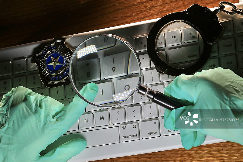 网络犯罪调查图片素材