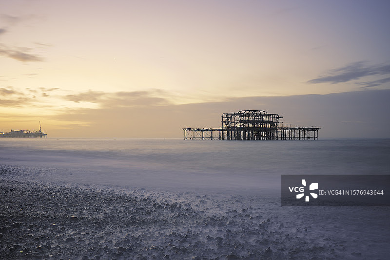 布莱顿粉彩建筑图片素材