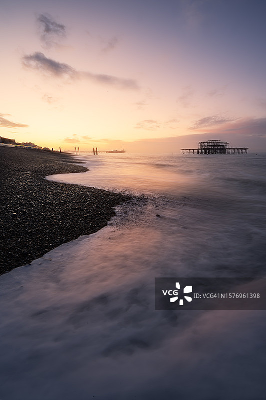 日出前的布莱顿图片素材