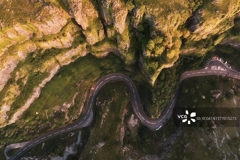 切达峡谷俯瞰图片素材