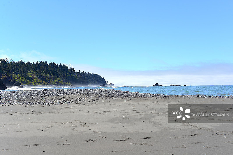 奥林匹克国家公园红宝石海滩，华盛顿州图片素材